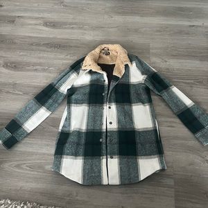 Orb Plaid shacket